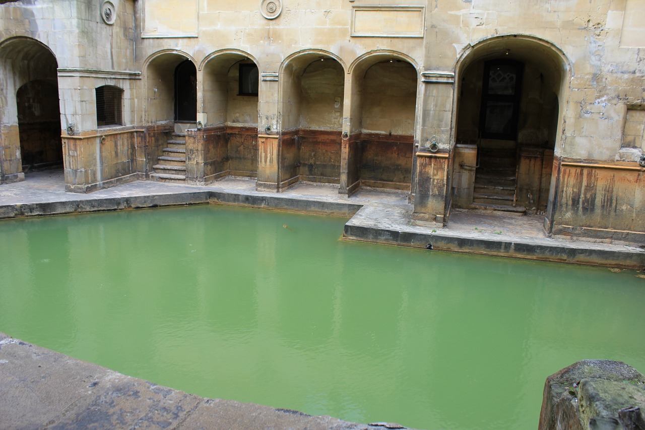 bath roman bath hot spring free photo
