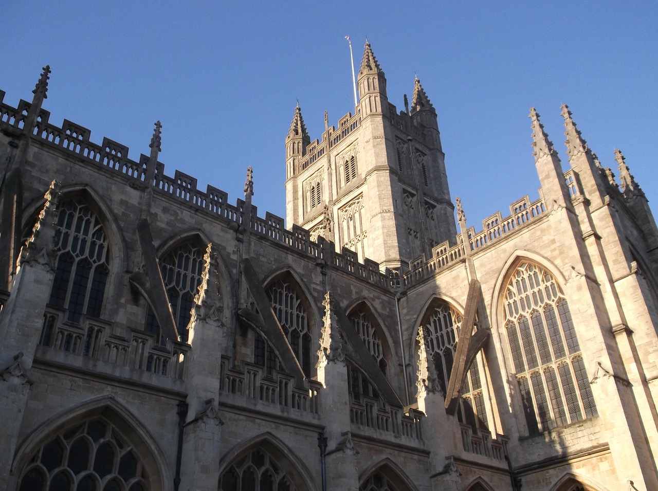 bath abbey historical building free photo