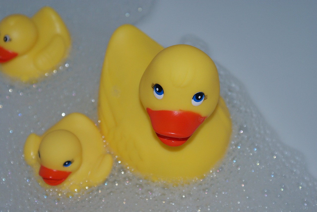 bath duck  toy  plastic free photo