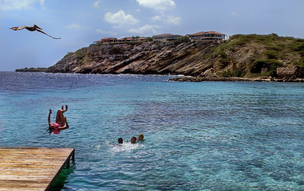 bathing diving holiday free photo