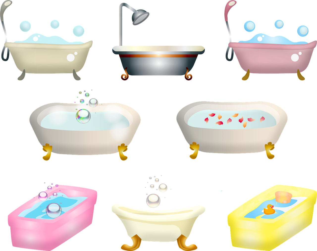 bathtub  bath  bubbles free photo