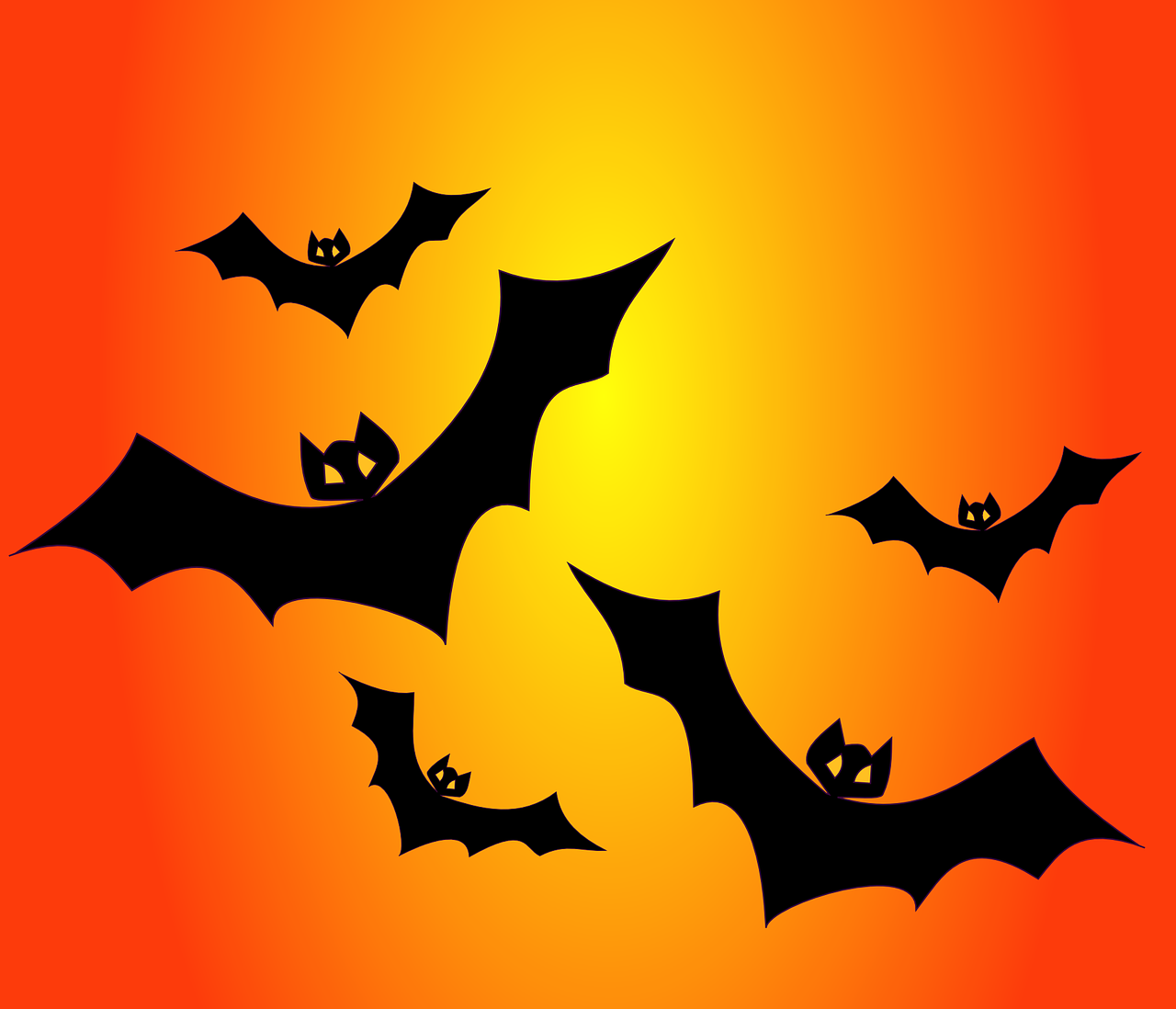 bats haunted nocturnal free photo