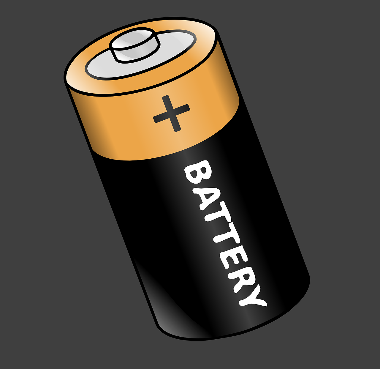 battery drawing black free photo