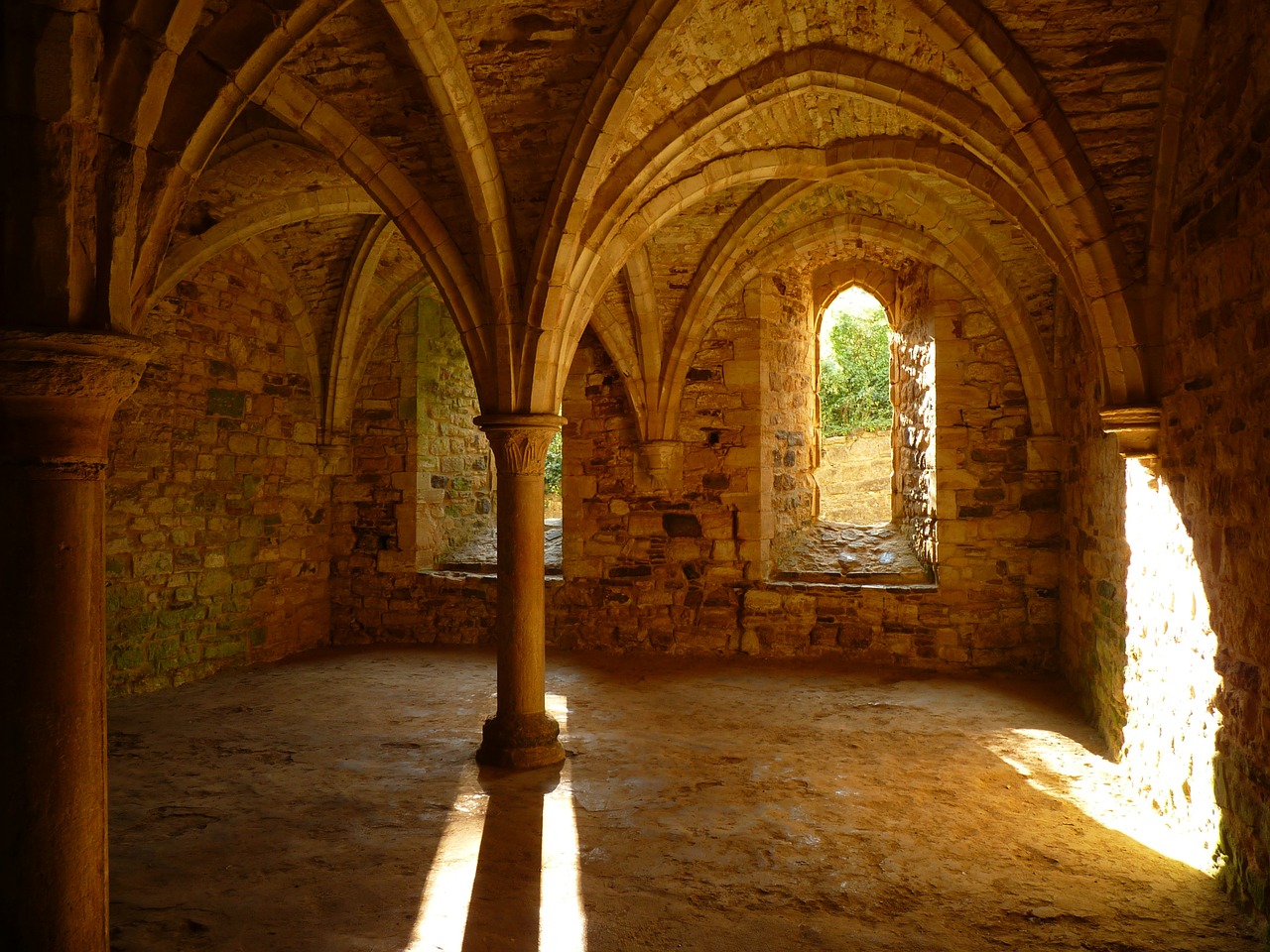 battle abbey monastery vault free photo
