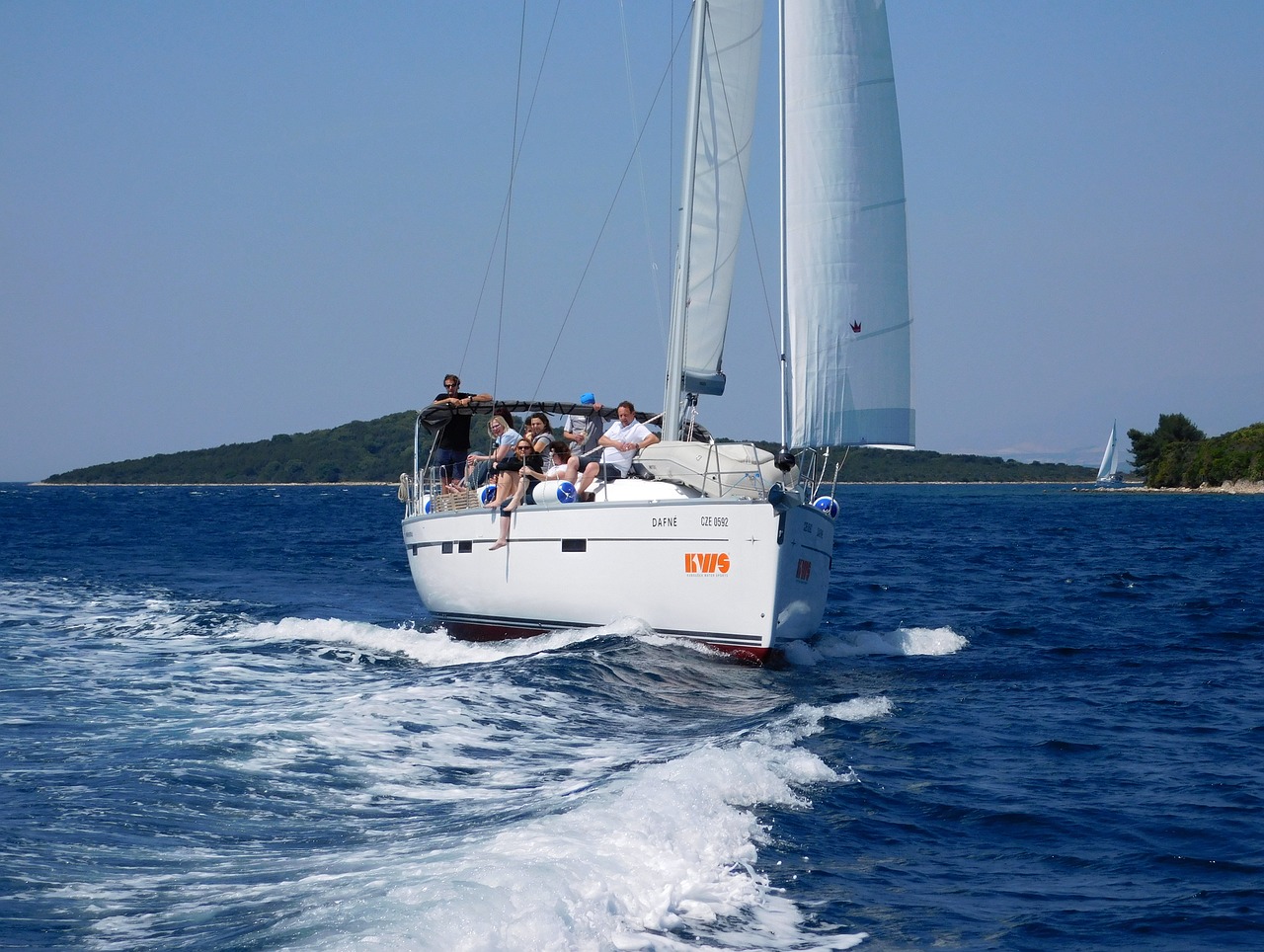 bavaria 46 cruiser sailing boat croatia free photo