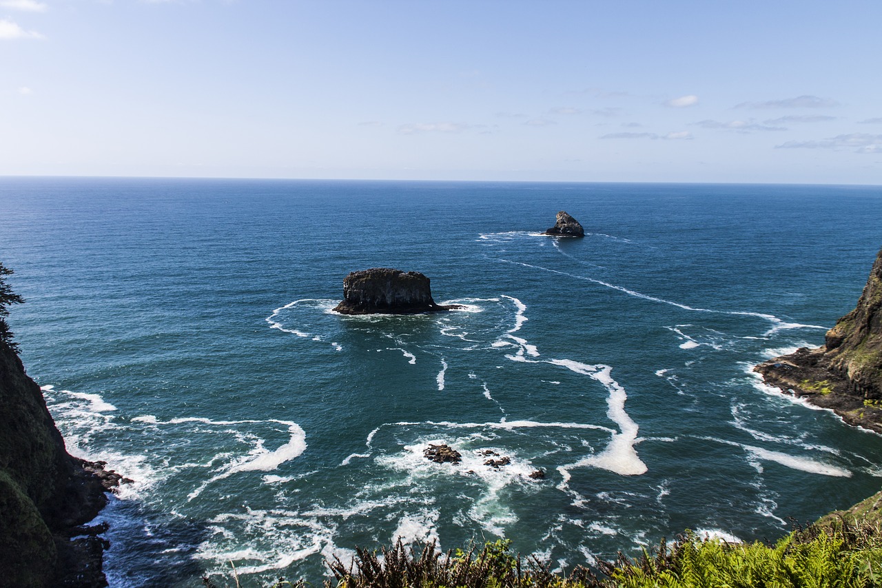 bay ocean oregon free photo