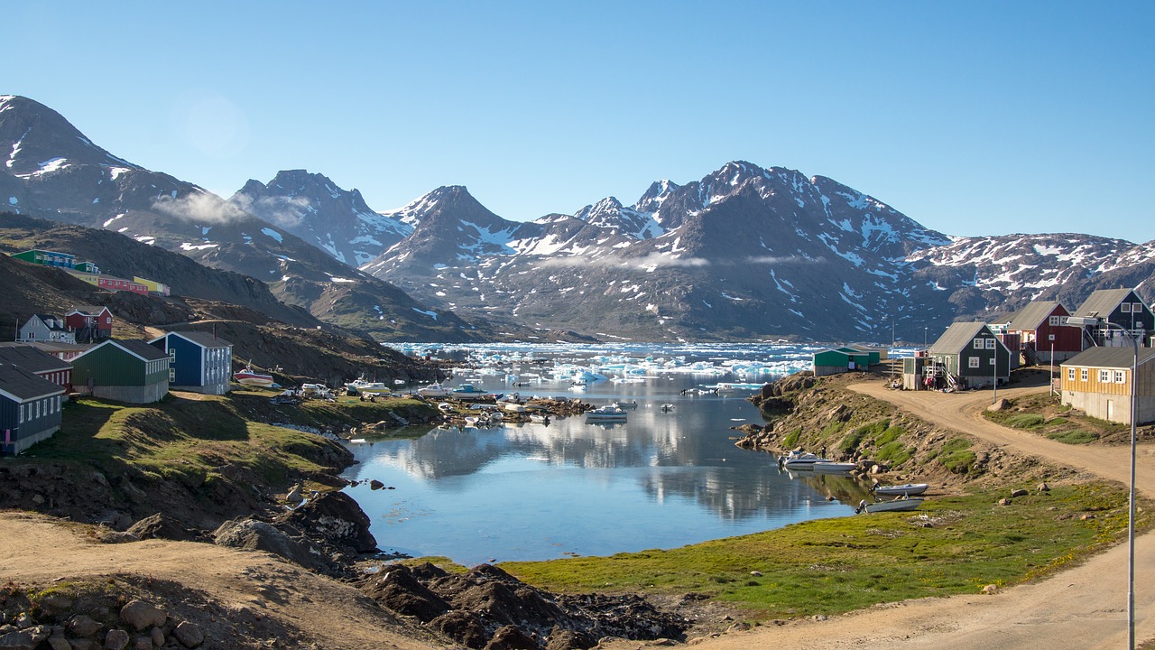 bay inlet greenland free photo