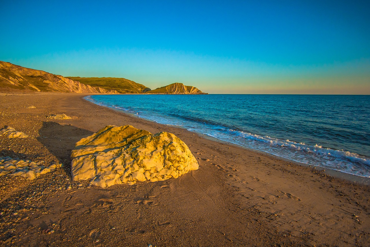 bay ocean england free photo