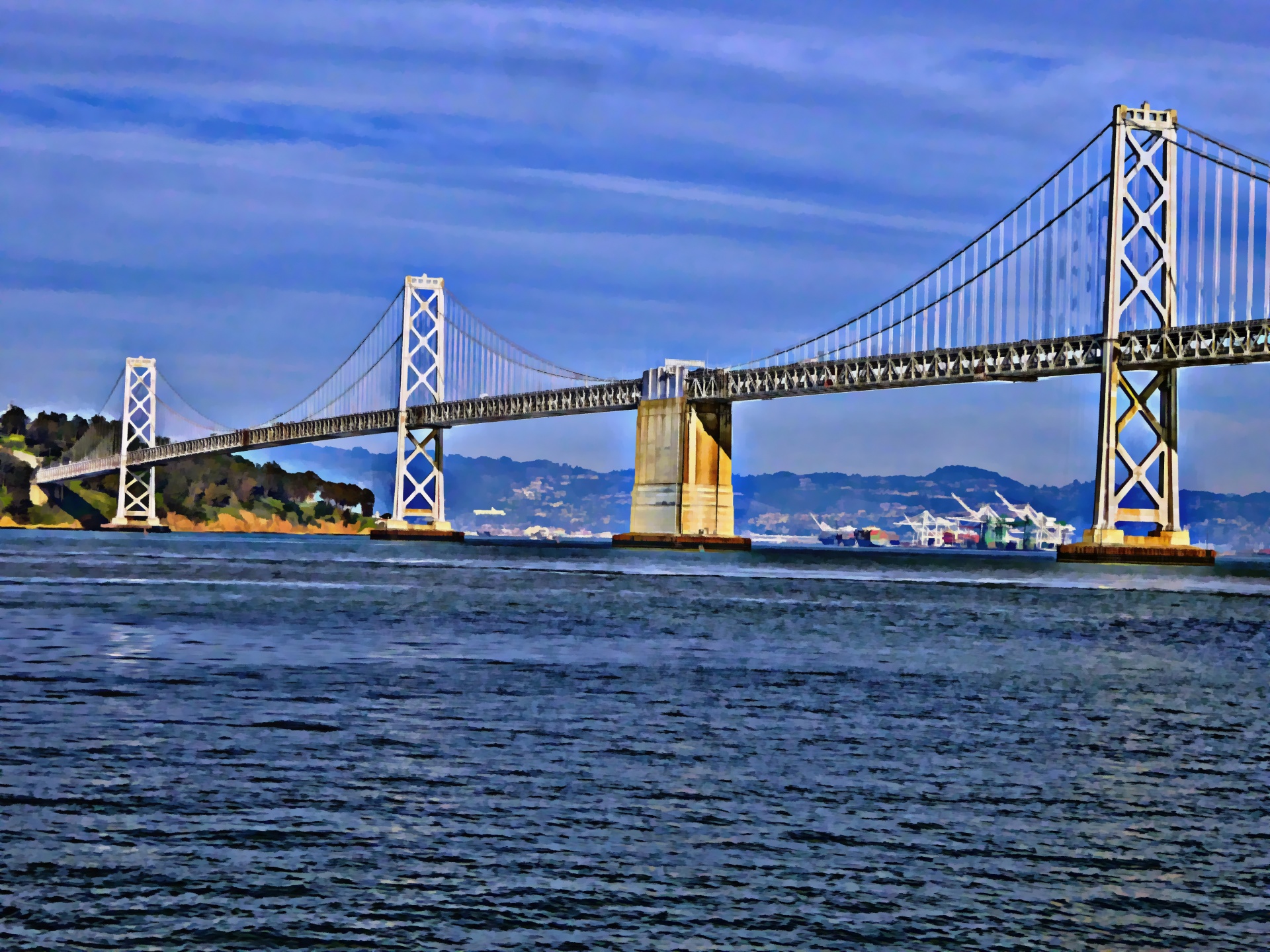 bay bridge san francisco bridge free photo