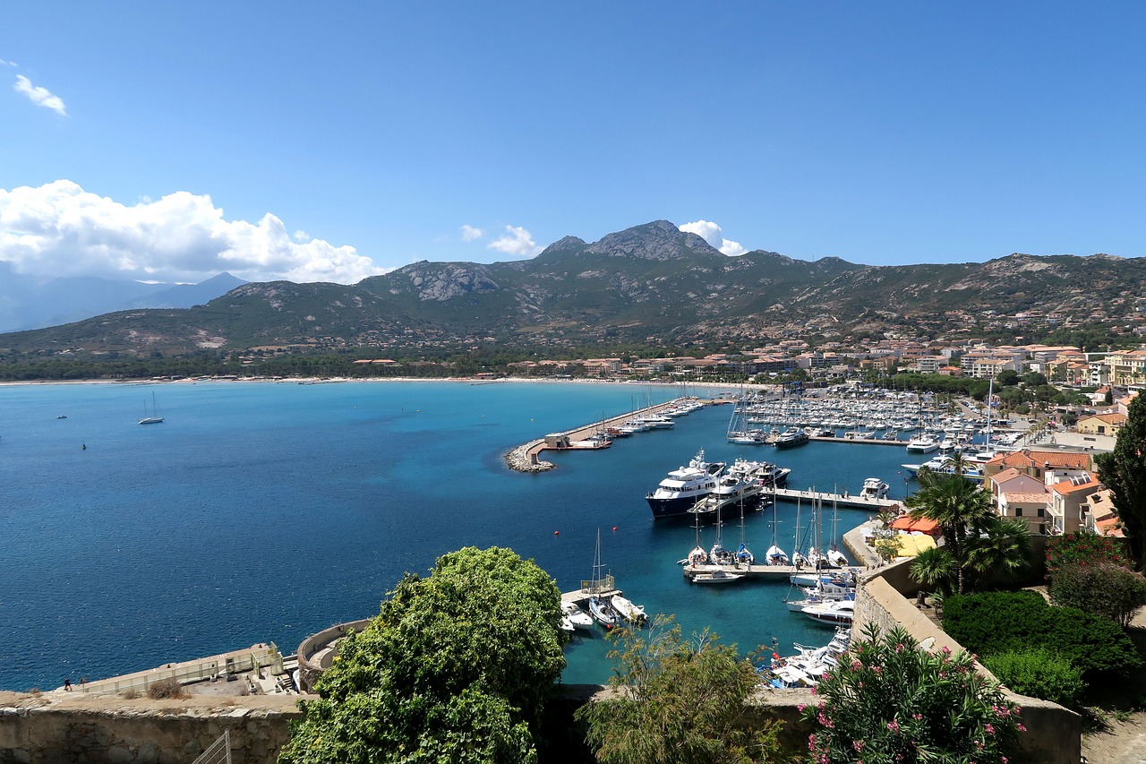 bay of calvi corsican france free photo