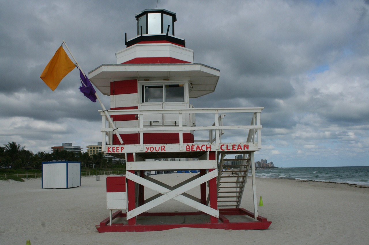 bay watch miami beach florida free photo