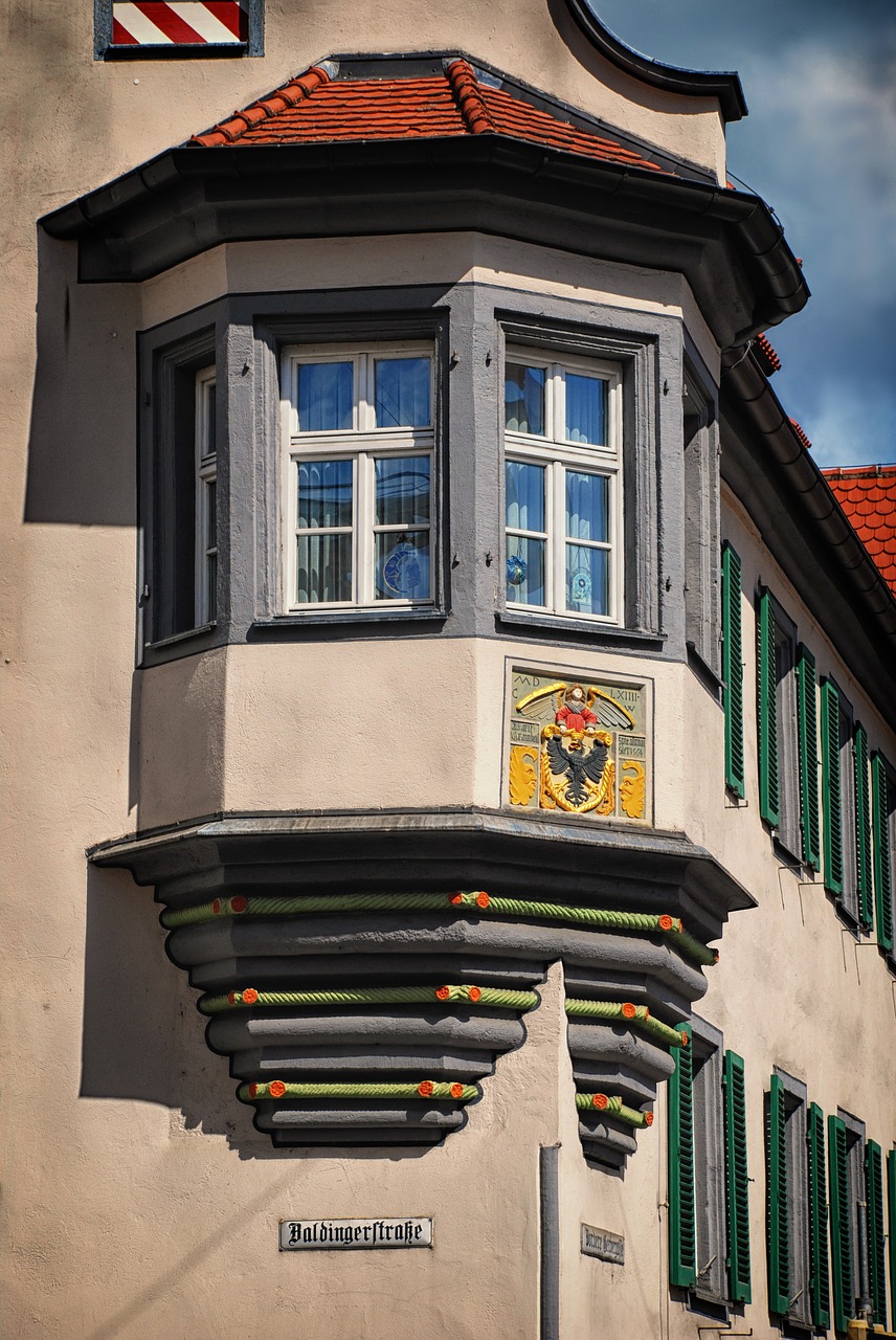 bay window old town architecture free photo