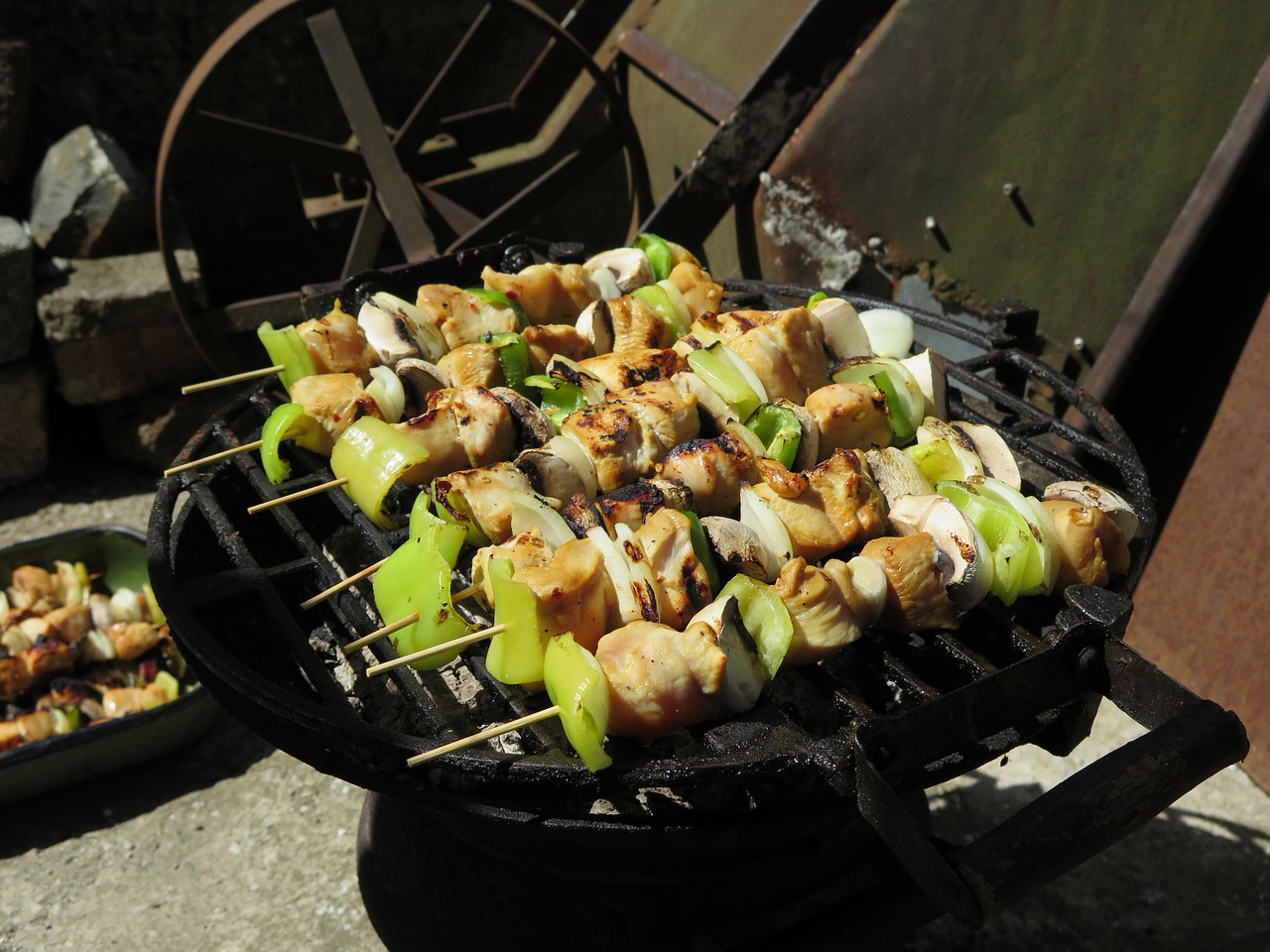 bbq veggies food free photo