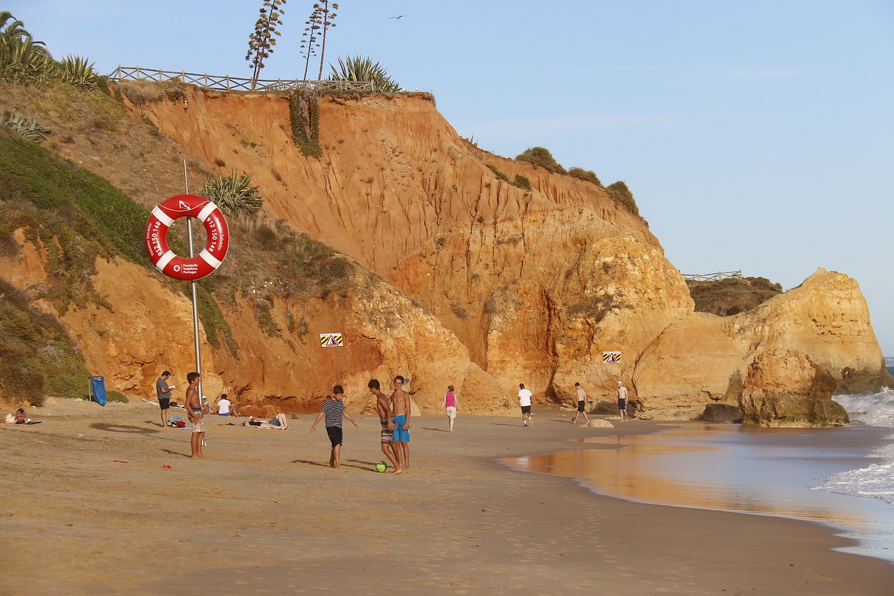 beach children playing mar free photo