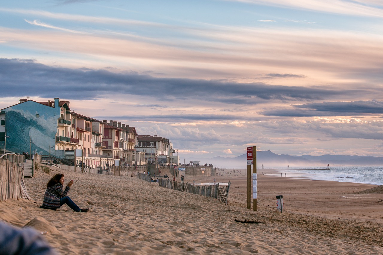 beach sand town free photo