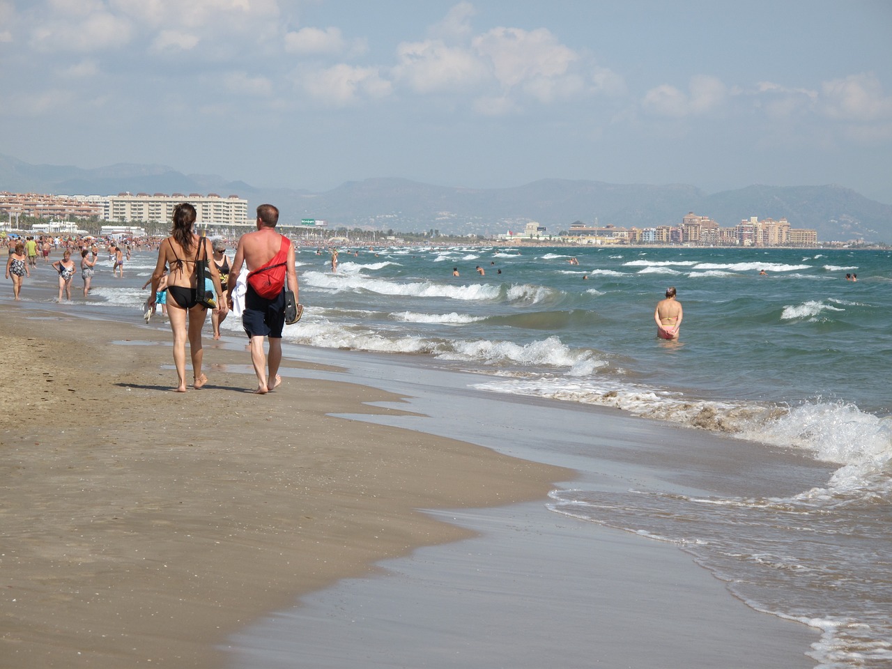 beach valencia spain free photo