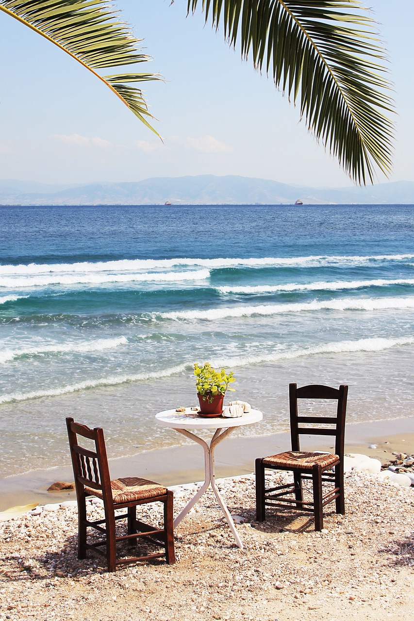 beach sea chair free photo