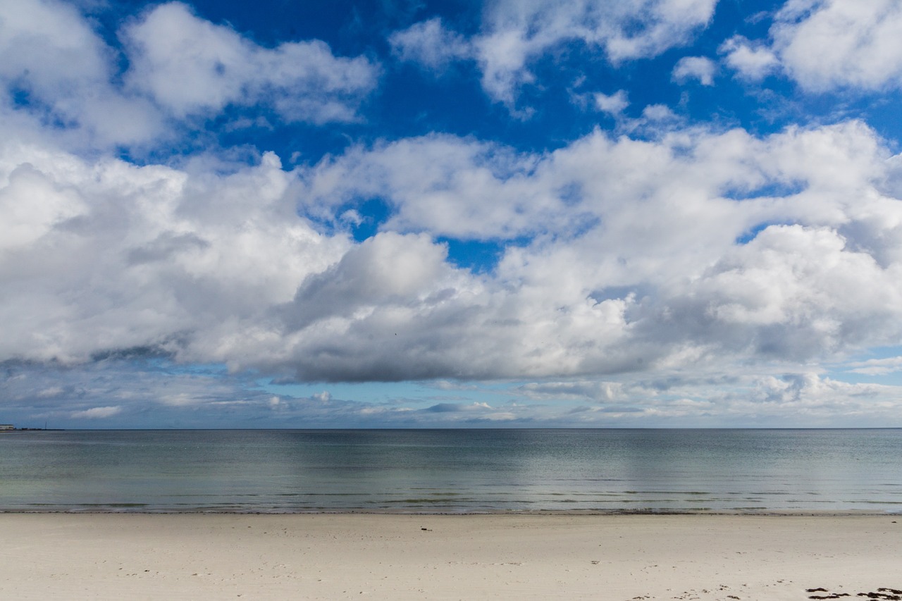 beach sky clouds free photo