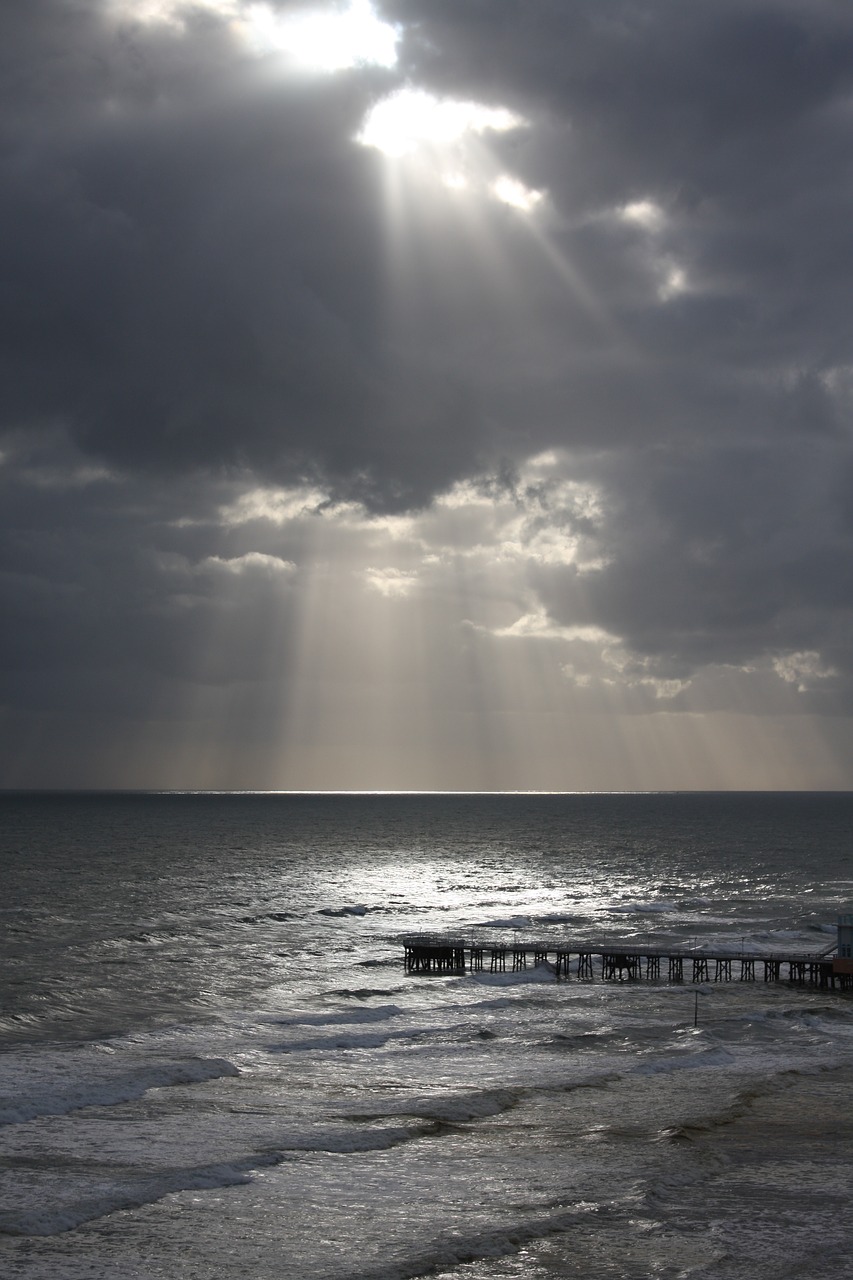 beach sunset ocean free photo