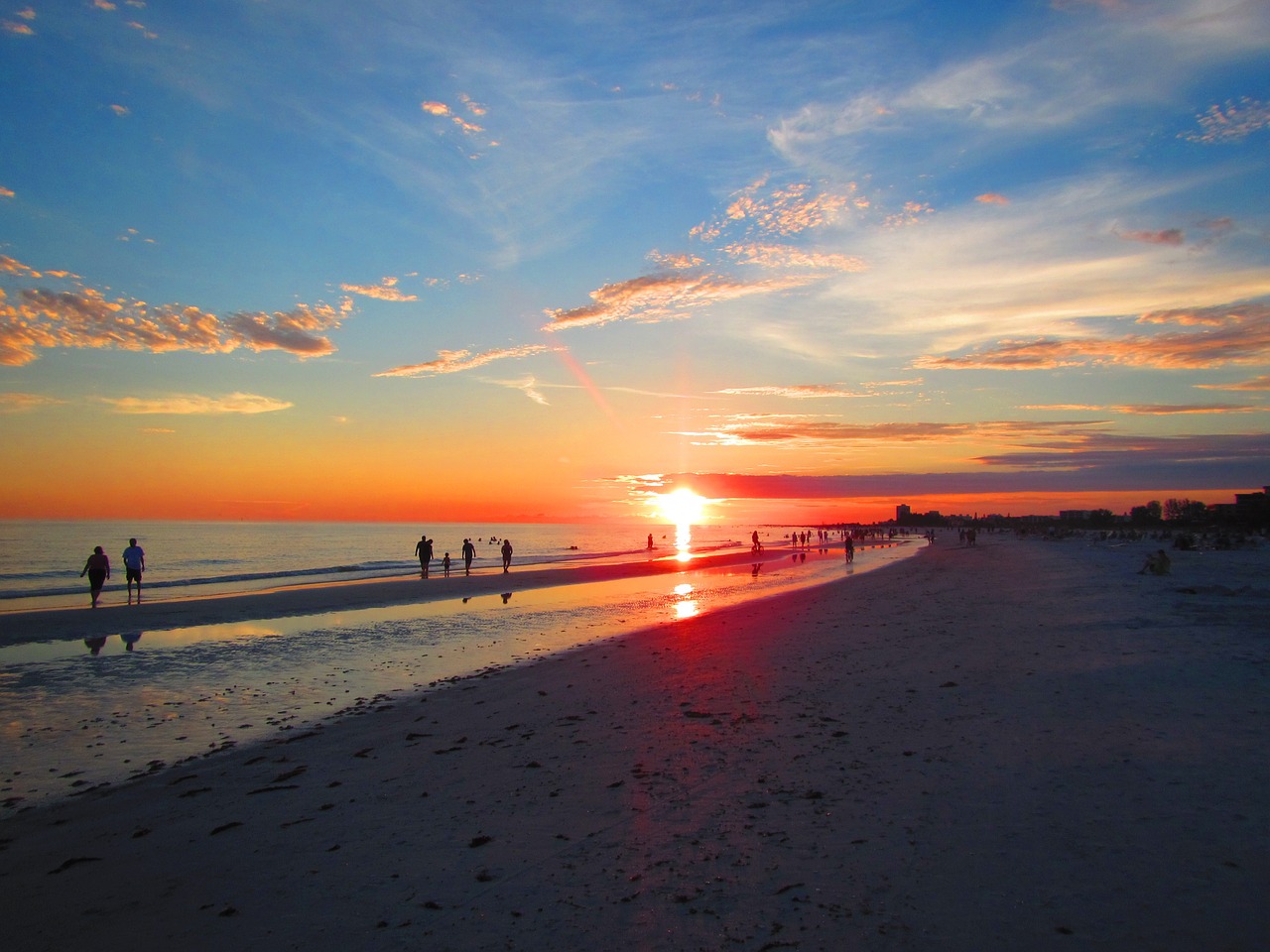 beach sunset siesta key free photo