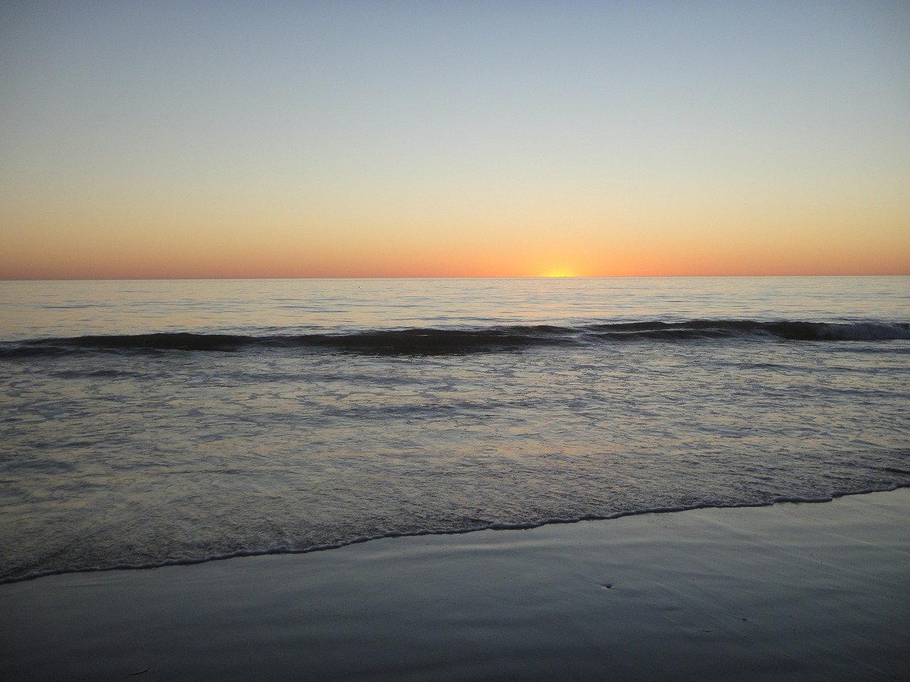 beach sunset australia free photo