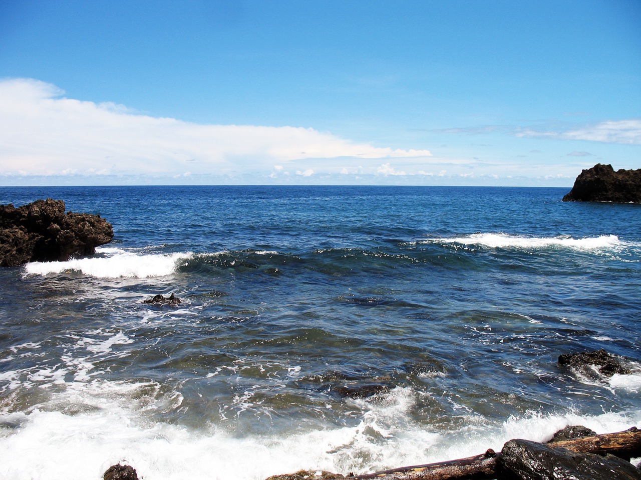 beach blue water free photo