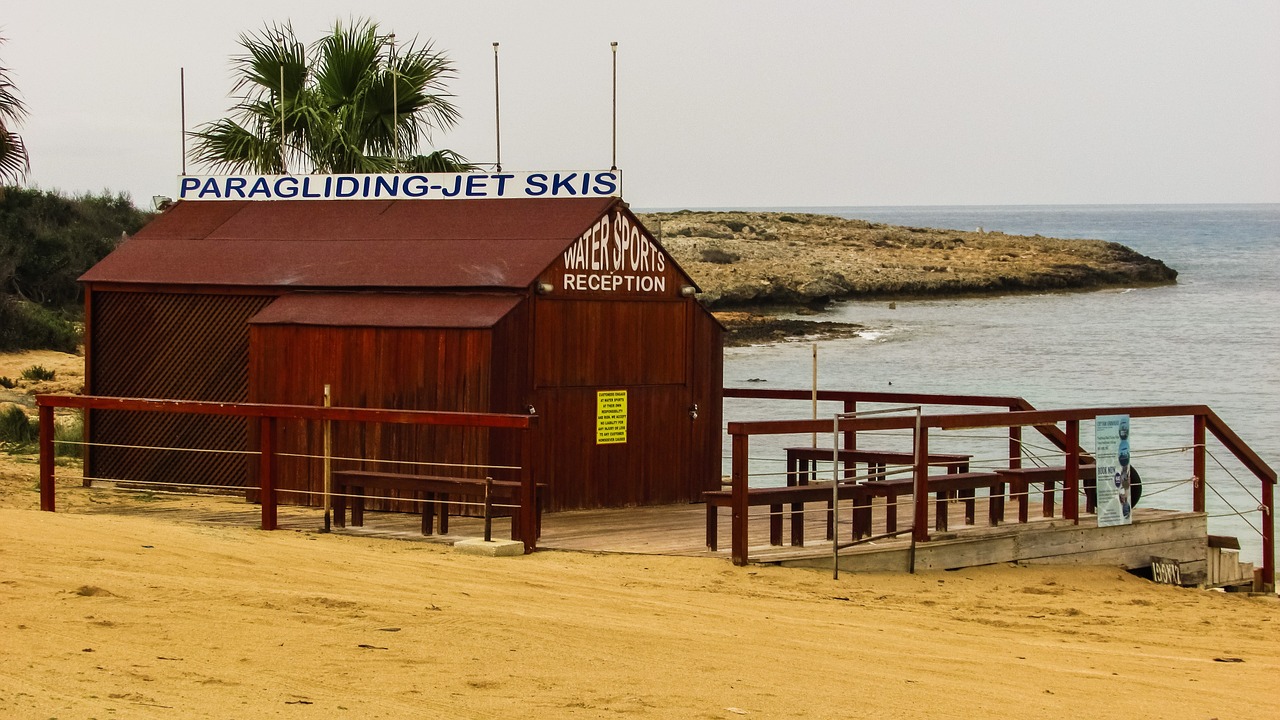 beach water sports facilities free photo