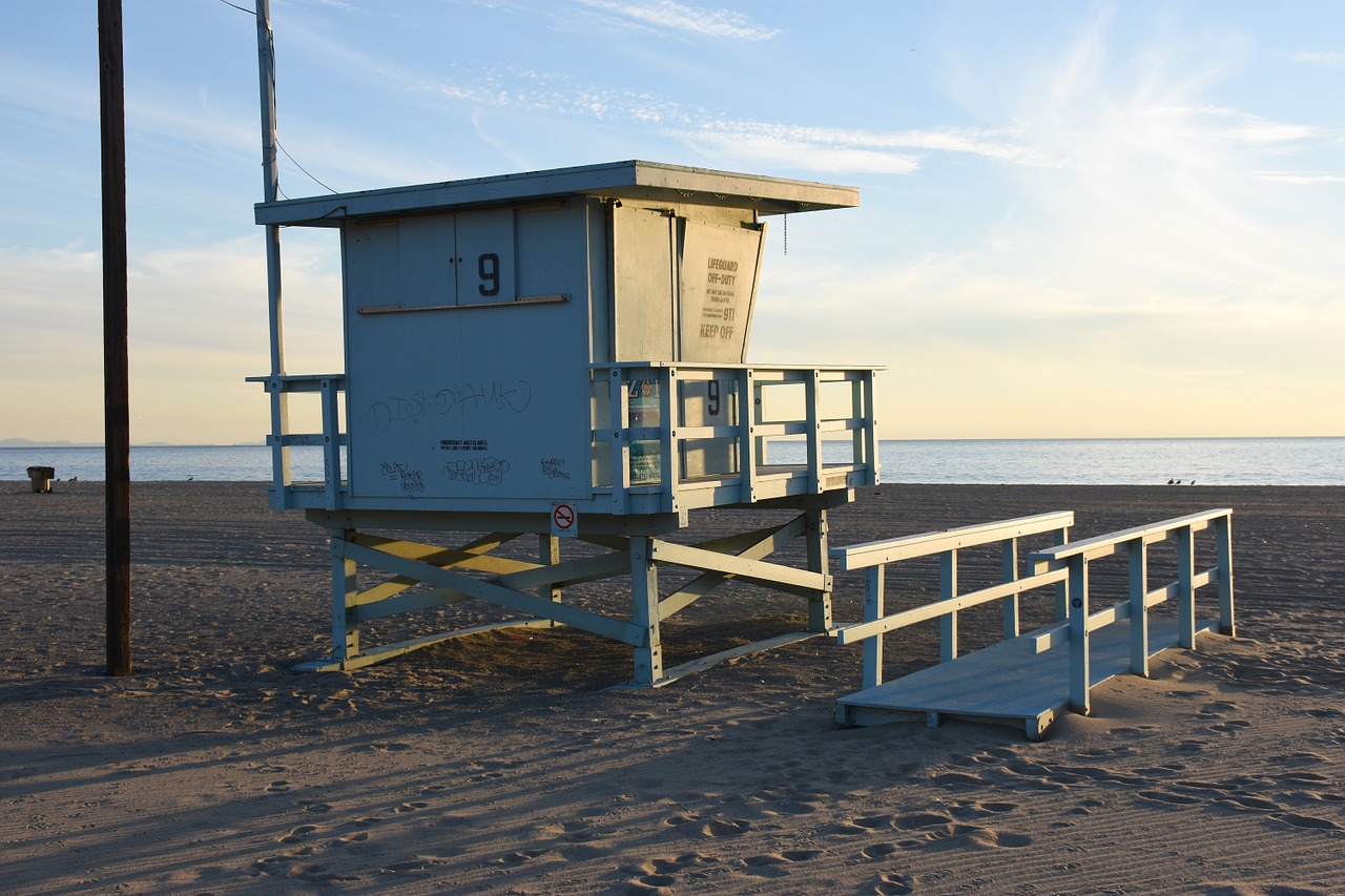 beach santa monica california free photo