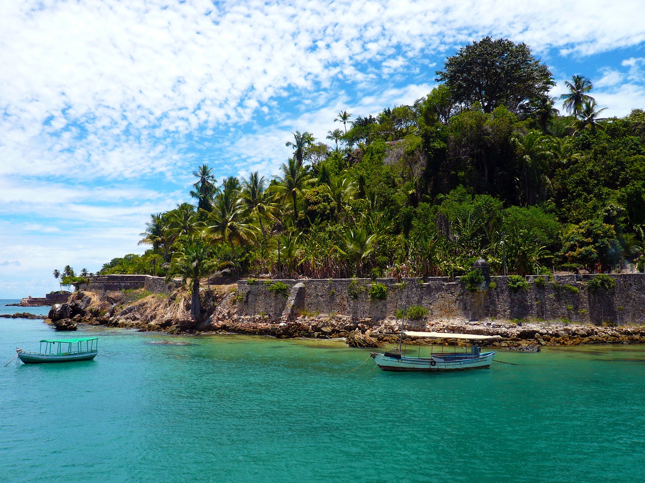 beach brazil boat free photo