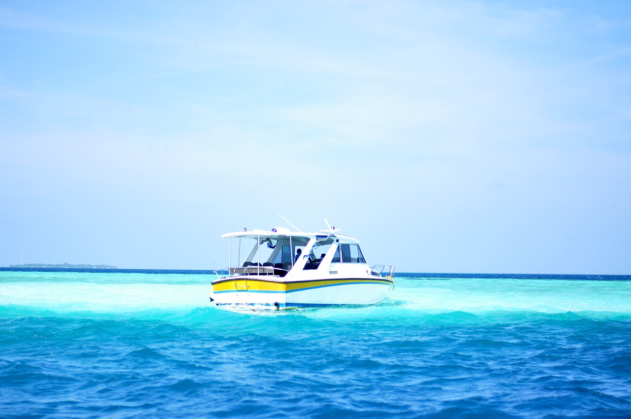 beach boat sea free photo