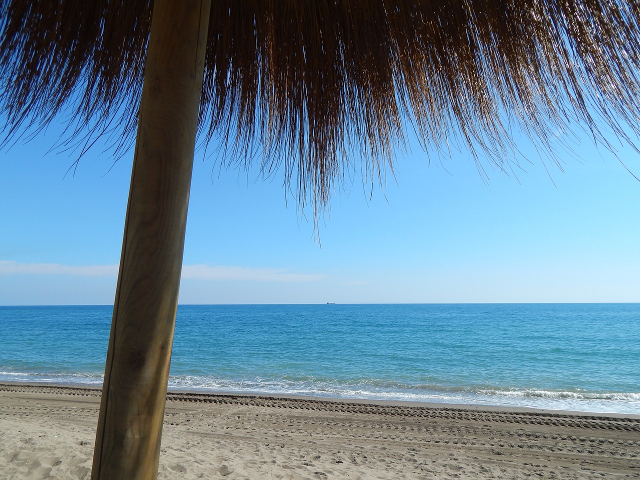 beach malaga sea free photo