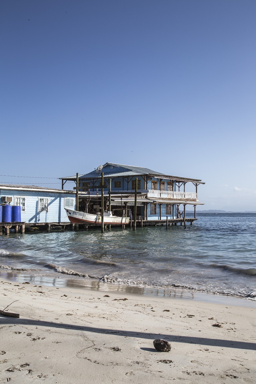 beach hut palm free photo