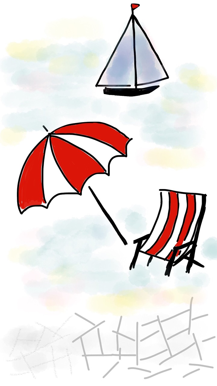 beach summer beach umbrella free photo