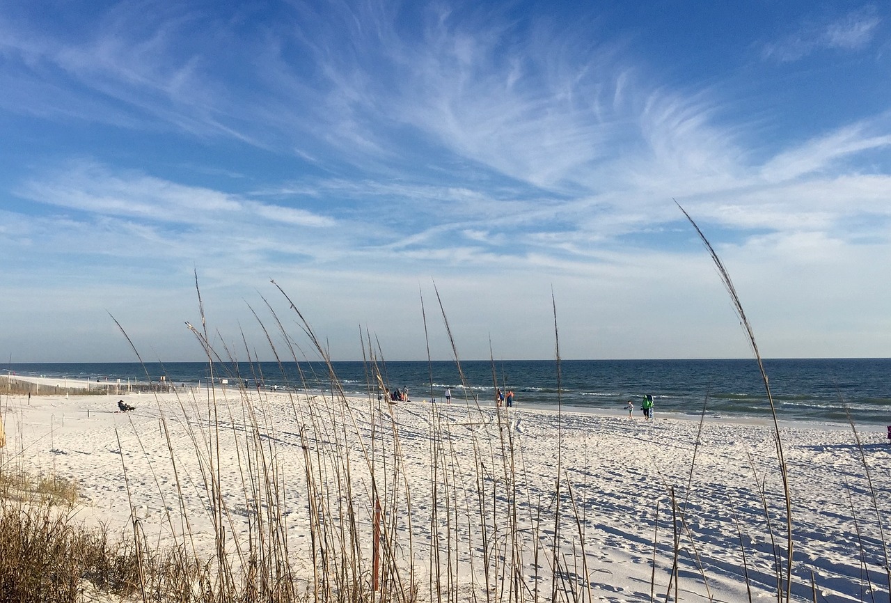 beach sky clouds free photo