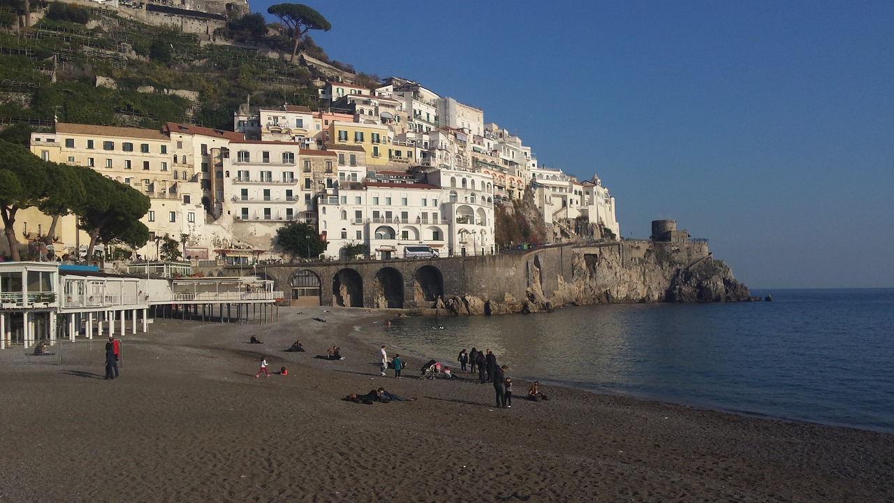 beach italy the coast free photo