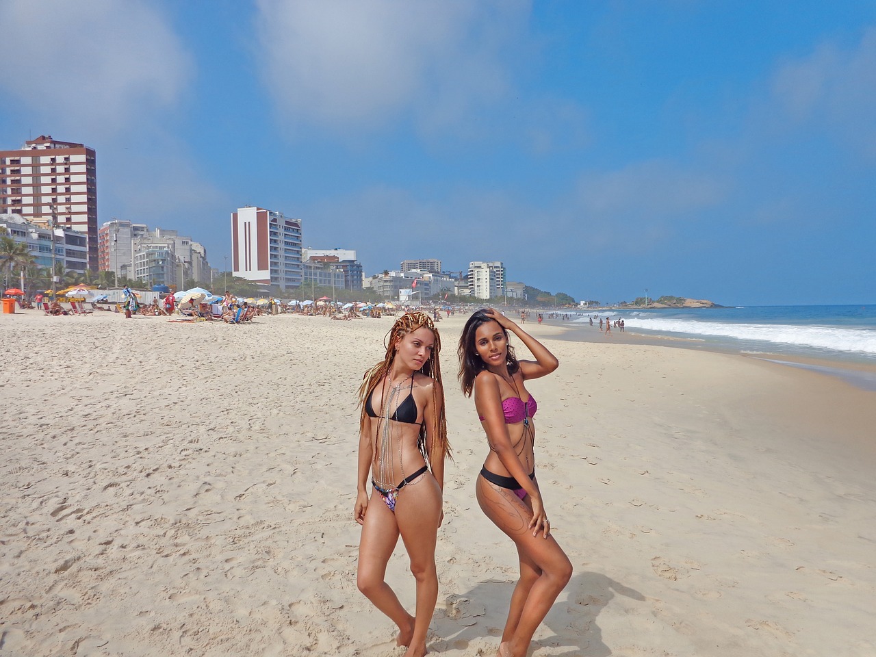 beach women ride free photo