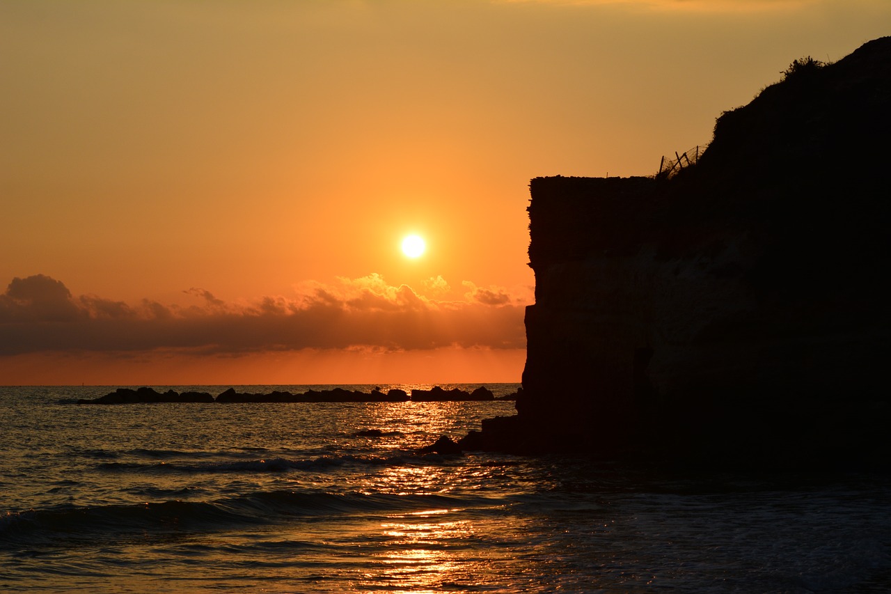 beach sunset sun free photo