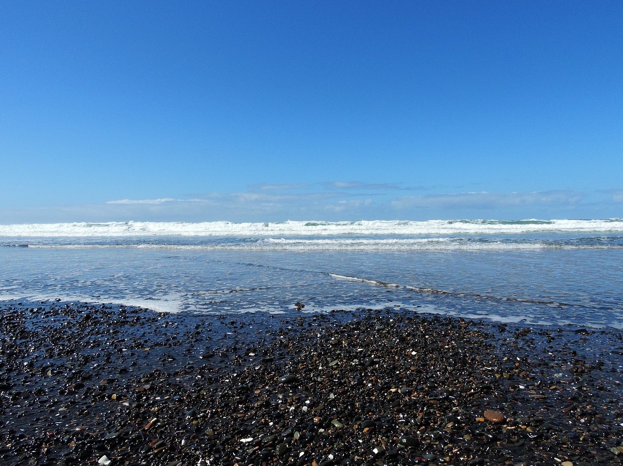 beach ocean sky free photo