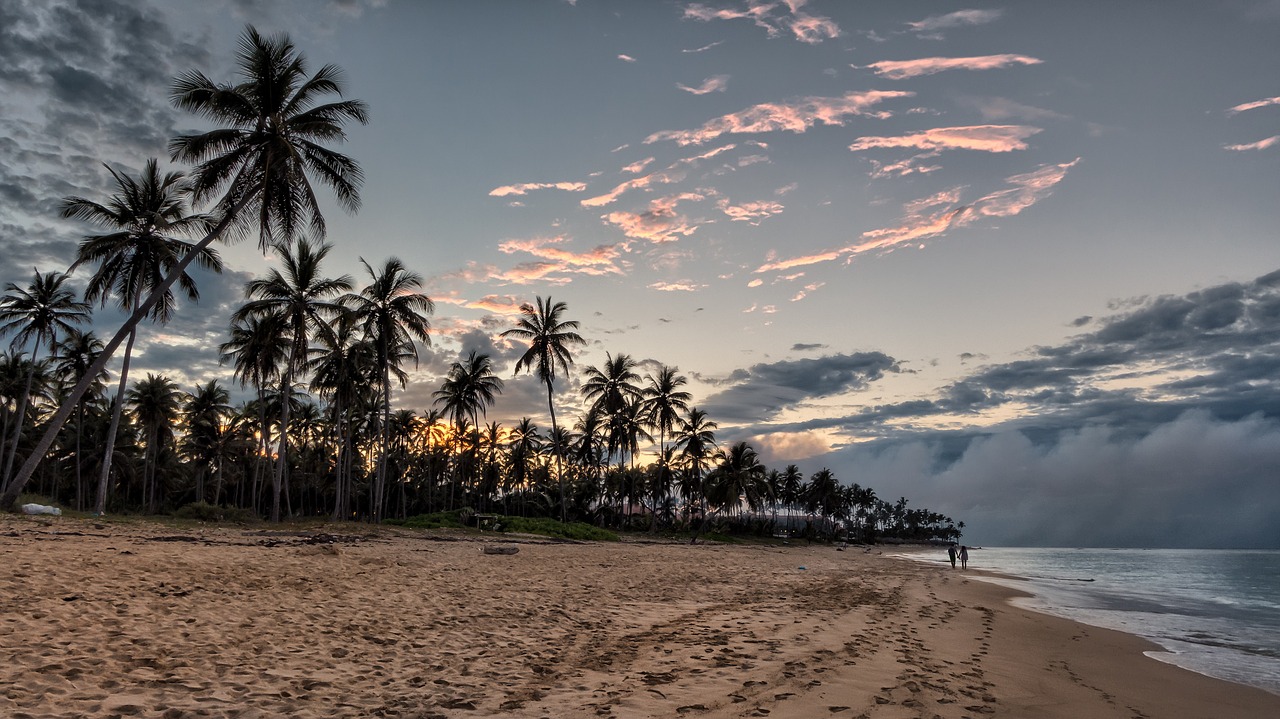 beach sunset sunset beach free photo