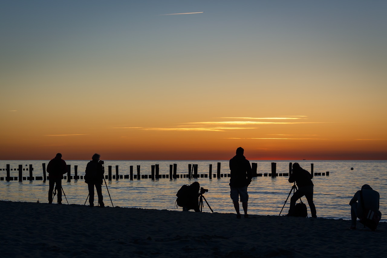 beach sunset photographer free photo