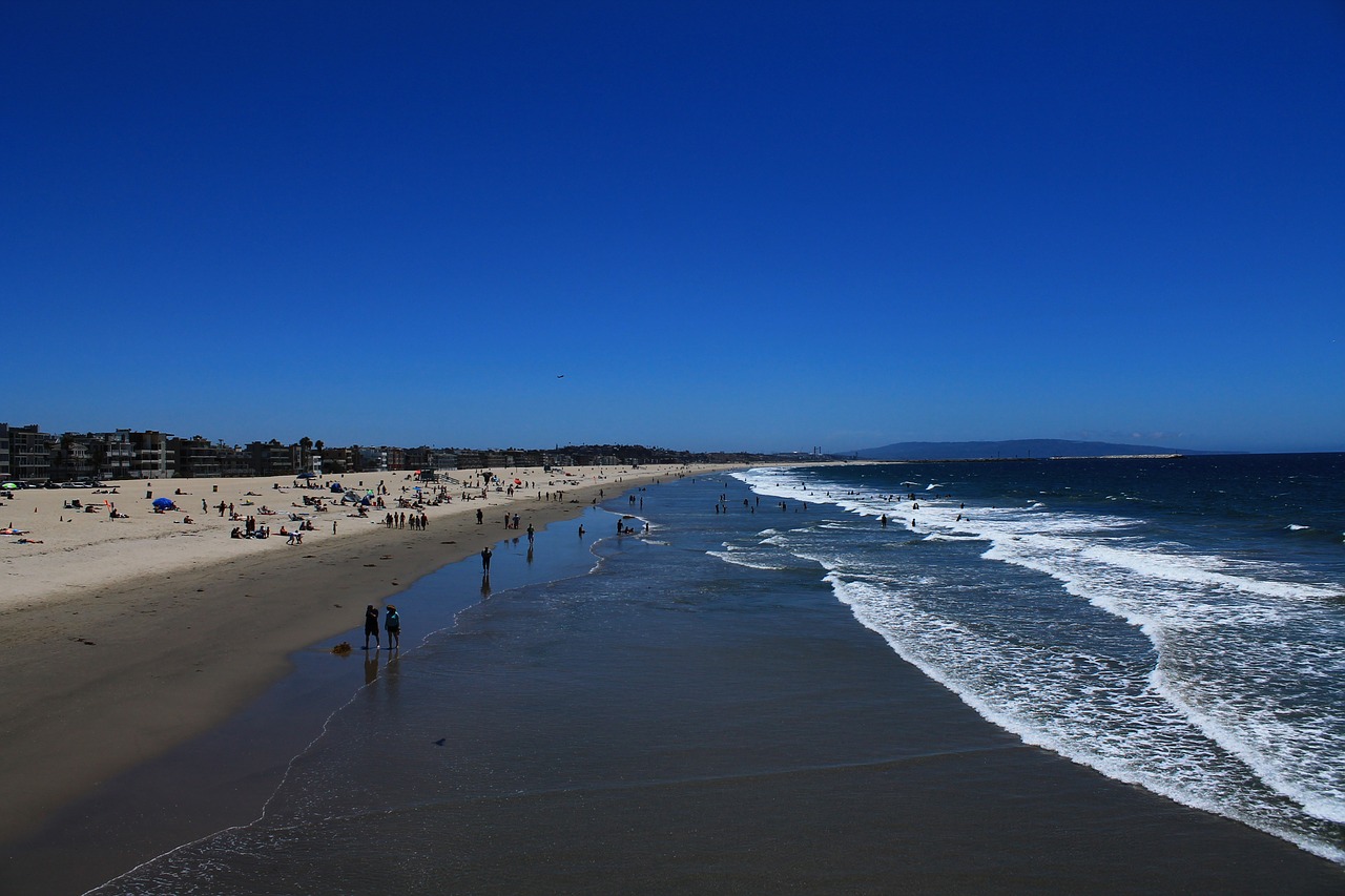 beach santa monica california free photo