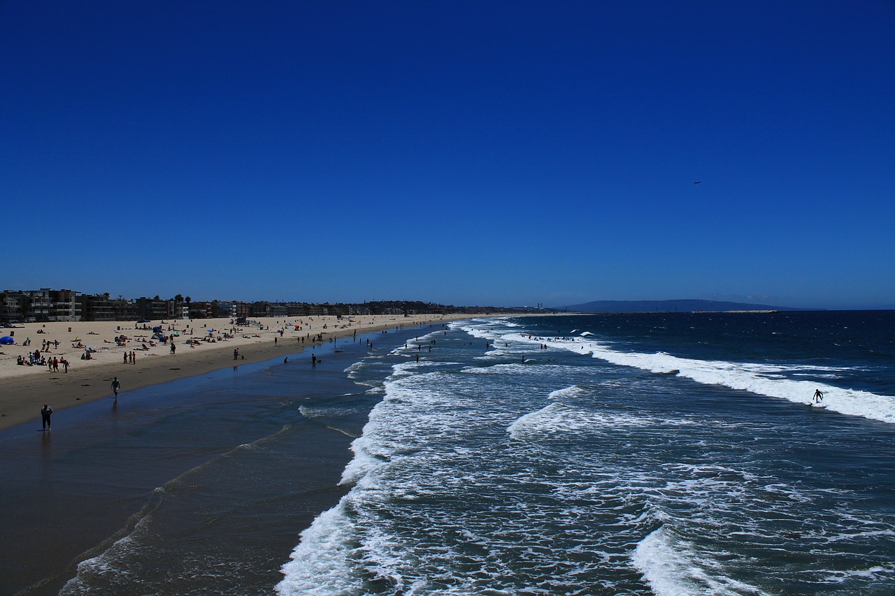 beach santa monica california free photo
