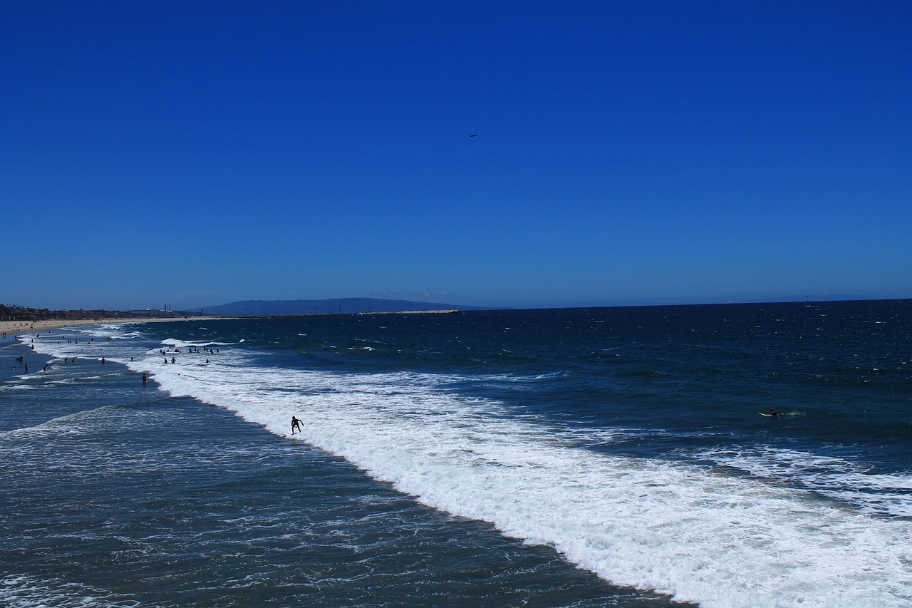 beach santa monica california free photo