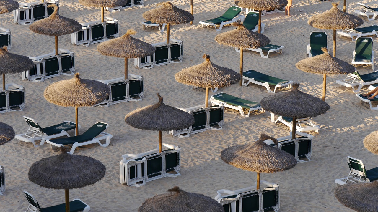 beach screen parasol free photo