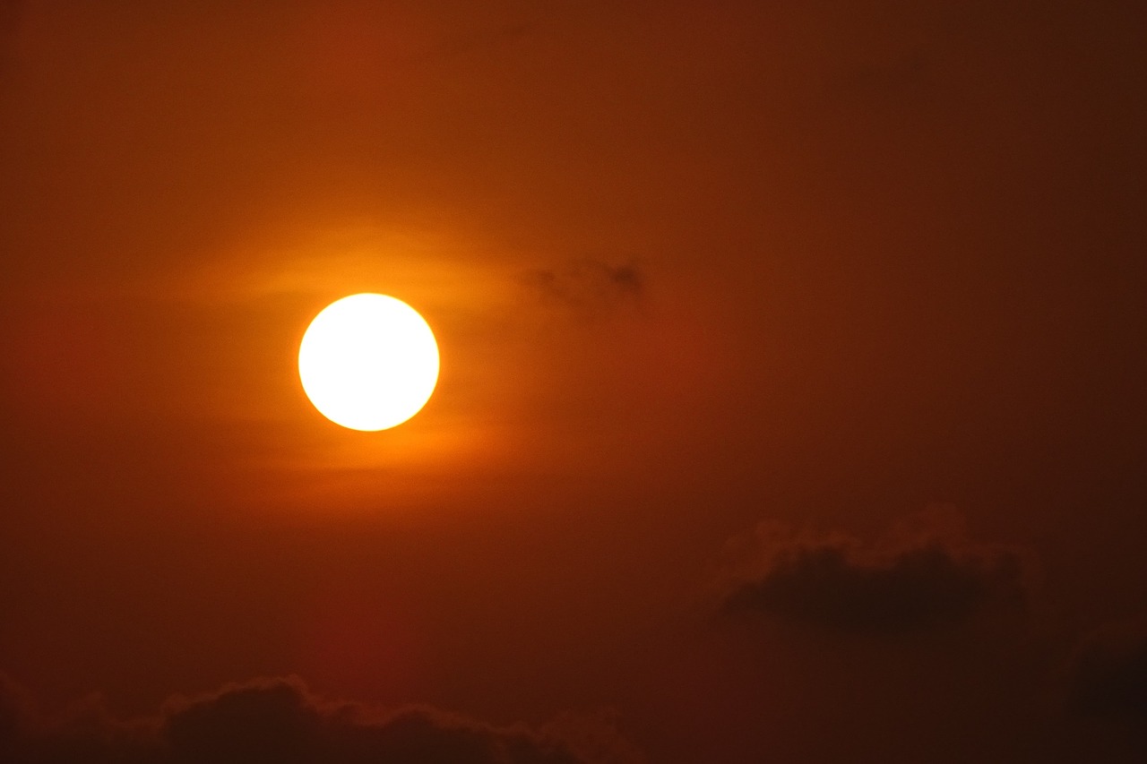 beach sea sunset free photo