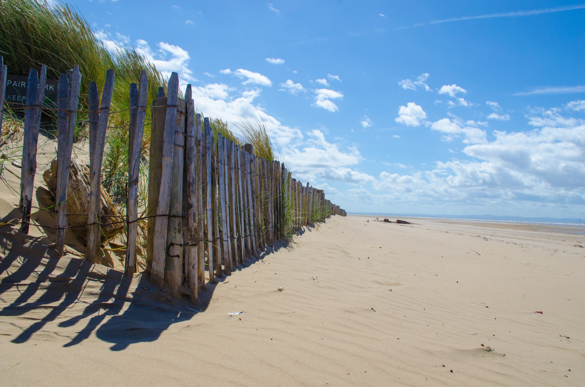 beach fence wooden free photo