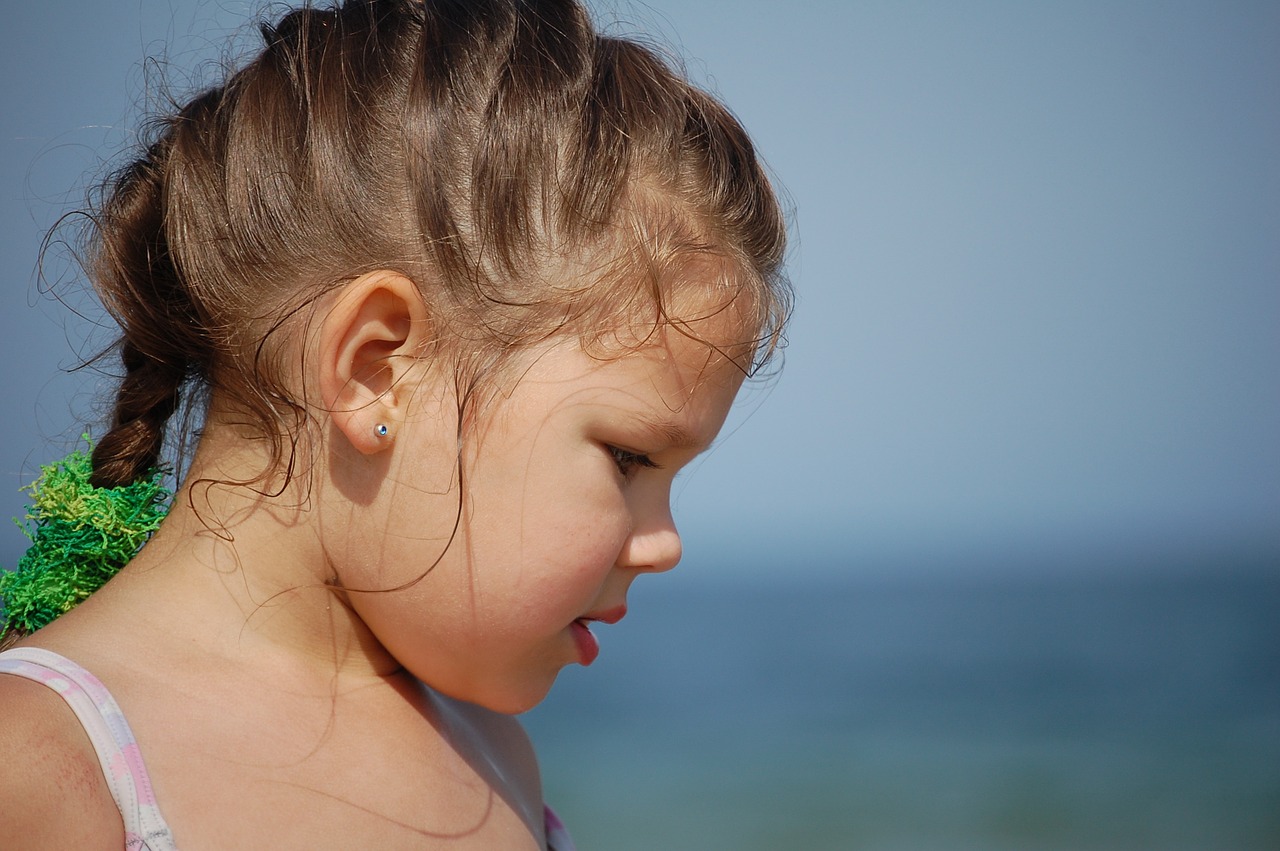 girl beach face free photo