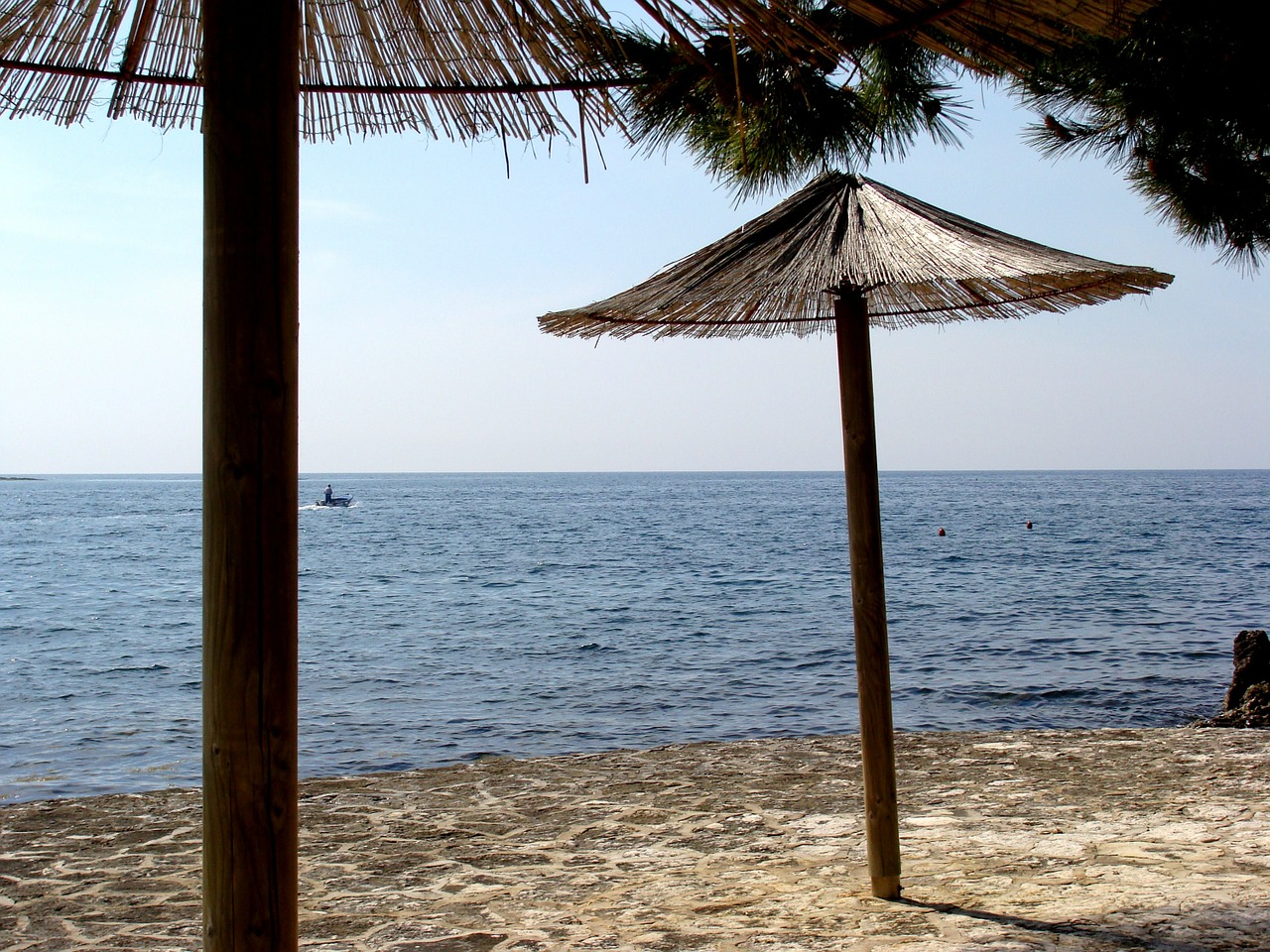 beach summer beach umbrella free photo