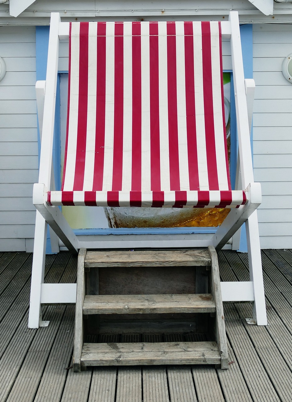 beach deck chair chair free photo