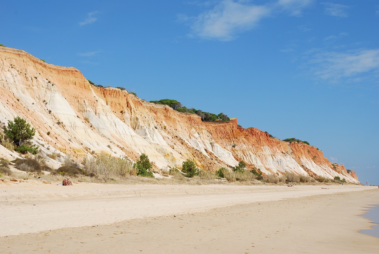 beach portugal cliff free photo